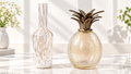 Elegant Speckled Glass Decorative Vase
