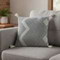 Blue Zigzag Cushion