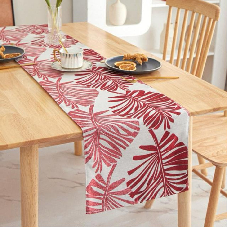 Red & White Table Runner