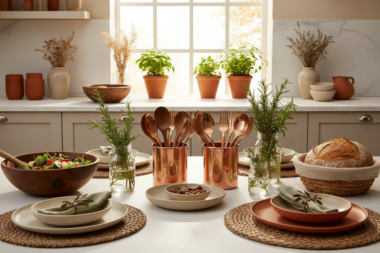 create image related to kitchen and dining accessries for home decor store